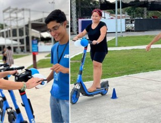 Aulas gratuitas de como usar e manter segurança com patinetes elétricos de Vila Velha 